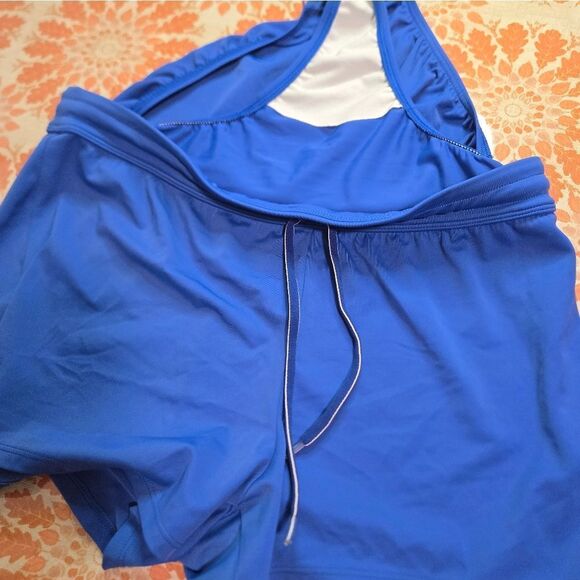 Lands' End Blue Athletic Shorts Smooth Performance Fabric - Picture 4 of 6